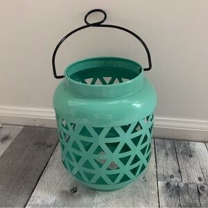 DecoCrated Mint Green Metal Lantern - 1619